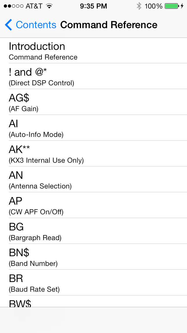 Command Reference Contents